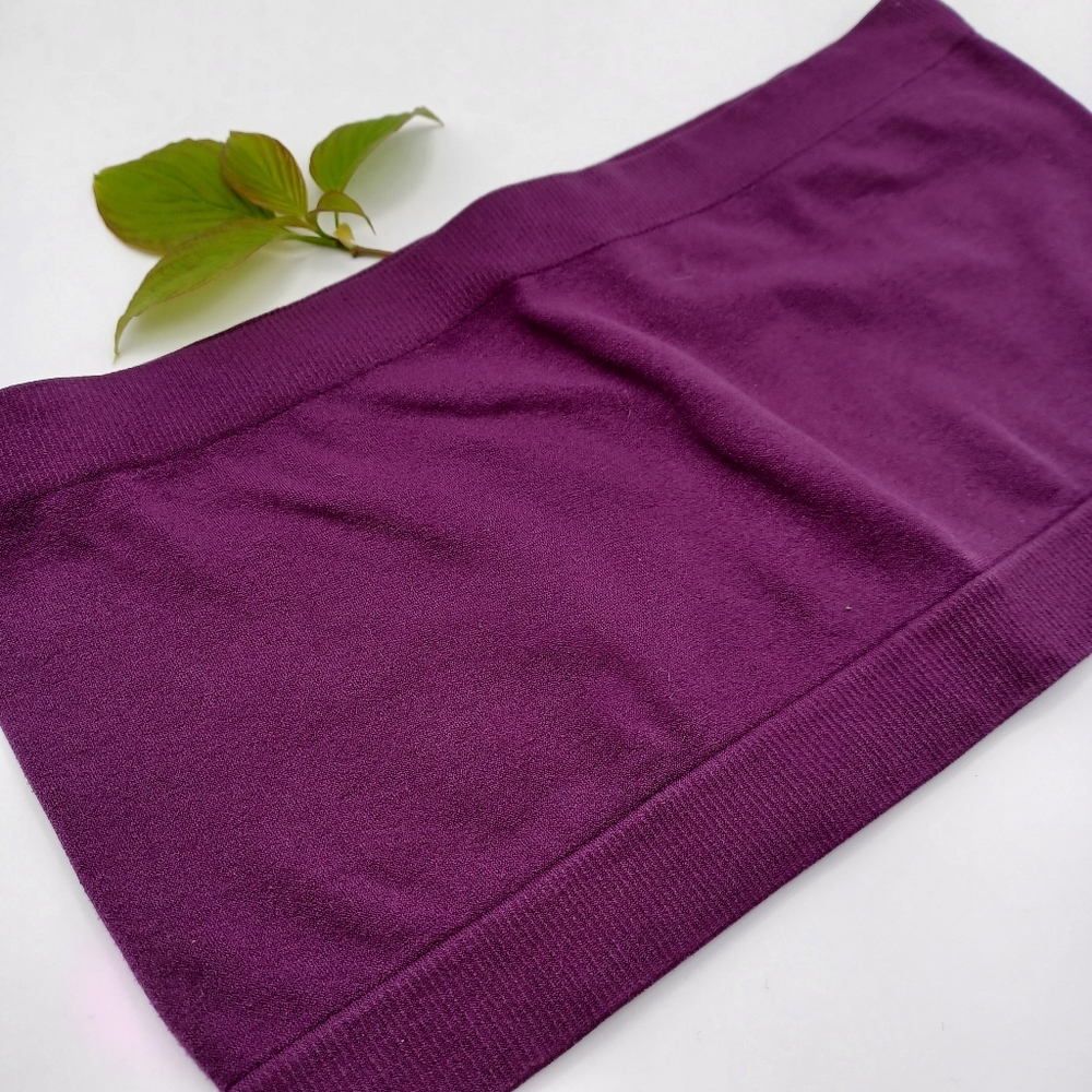 Deep Purple Bandeau Top - Picture 3 of 8